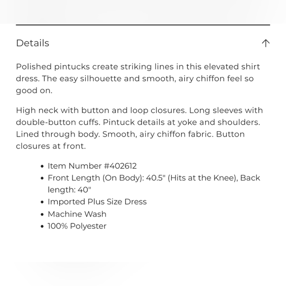 Lane Bryant🖤🤍Pintuck Shirt Dress - Picture 3 of 3